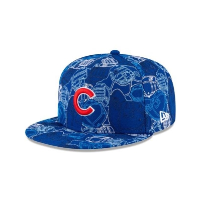 Sapca New Era Chicago Cubs MLB Chaos 59FIFTY Fitted - Albastri